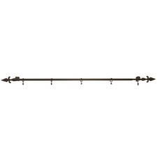 Herrschners  Black Finial Rod with Clips Hanger