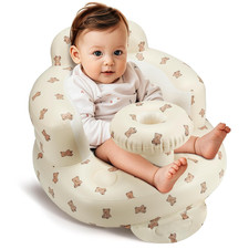 Inflatable Baby Seat for 3-36 Months, Back Support, Built-In Air Pump, Learning