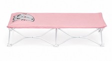 Pink Cat Portable Toddler Travel Cot Folding Kids Nap Bed w/ Pillow Sheet