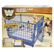 WWE Legends Classic Cage Playset Retro Steel Cage and Ring