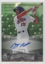 2014 Bowman Platinum Prospects Green Refractor 192/399 Byron Buxton Auto 4y4