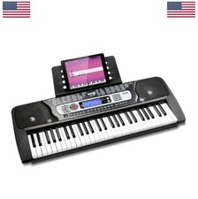 54 Key Keyboard Piano 54 Full Size Keys Beginner Battery Mains Powered Note