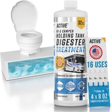 RV Black Tank Treatment Toilet Chemicals - 16 Treatments Waste Digester for Hold