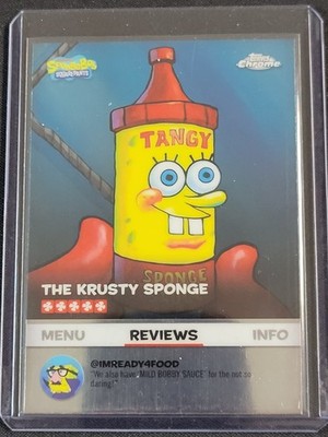 2024 Topps Chrome SpongeBob #BB-8 Kelp Reviews Tangy Sponge Sauce