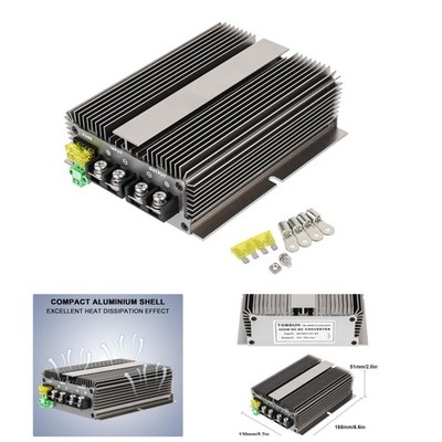 Smart 600W Buck Converter 48V/60V/72V to 12V for Cars & Trucks - Durable Design