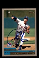 Signed Baseball Card Auto 2000 Topps #311 Chris Carpenter Toronto Blue Jays