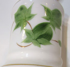Vintage 1950's White Milk Glass w Hand Painted Green Ivy Leaf 17" Table Lamp — photo 6