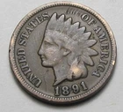 1891 INDIAN HEAD CENT,PARTIAL LIBERTY, NICE COIN!!!!(A6)