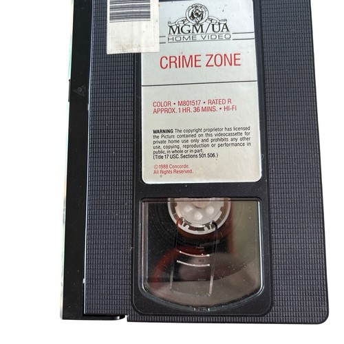 Crime Zone, VHS (1988), Cyberpunk-Thriller Cult Sci Fi Keith Carradine - Imagen 13 de 16