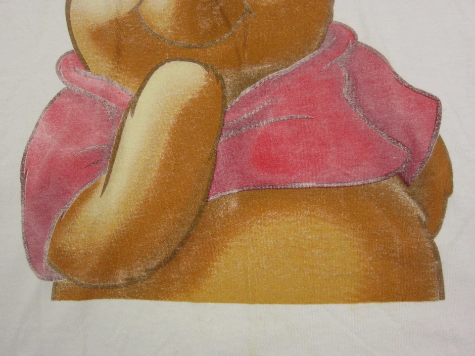 Camisa De Colección Disney Winnie the Pooh Para Mujer Extra Pequeña XS Blanca Gráfica Camiseta Años 90 Foto 4 de 4