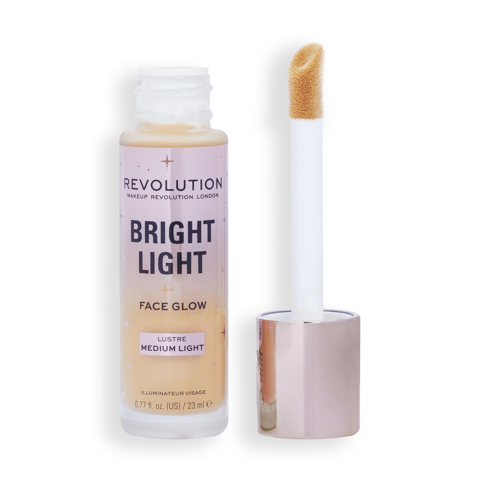 Revolution Bright Light Face Glow Radiance Tinted Fluid Shade Lustre Medium Light 23 Ml - Image 2