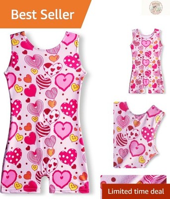 Sparkling Unicorn Gymnastics Leotard for Girls, Size 5-6, Perfect for Dance