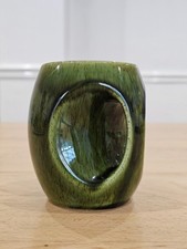 Holkham Pottery Vintage 1970s Owl Eye Mug - Green Glaze