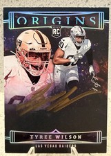 2023 Panini Origins - Tyree Wilson Auto 1/1 - Raiders Rookie On Card