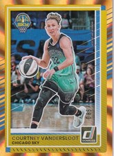 2025 WNBA Donruss Courtney Vandersloot 085/199 Orange Laser #34 Sky  PWE