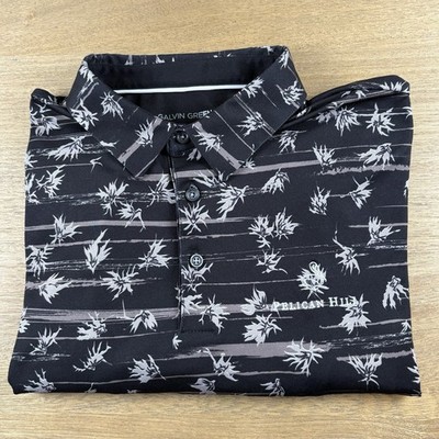 Galvin Green x Pelican Hill Polo Shirt Mens XL Floral Print Golf Performance
