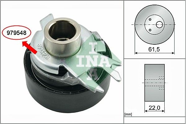 INA Spannrolle, Zahnriemen 531 0525 30 FüR VW Seat-image