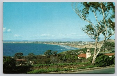 Hollywood Riviera Beach Club Tower Palos Verdes Estates California Postcard