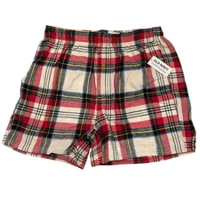 NWT OLD NAVY Flannel Boxer 3.5" Inseam XS-S-L-XL-XXL-XXXL Red White Plaid #O13