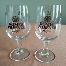 R&ouml;mer Brauerei Pilsener 0,2 l altes Bierglas Bier Glas Becher