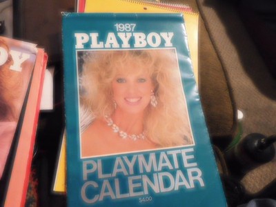 1987 Playboy Playmate wall calendar opened  for pix /check condition - see pix