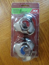 Ace Universal CHROME Tub  Shower Faucet Handles Hot  Cold Set 2 Pack