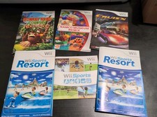 Lot of 6 Nintendo Wii Instruction Manuals Fast Shipping