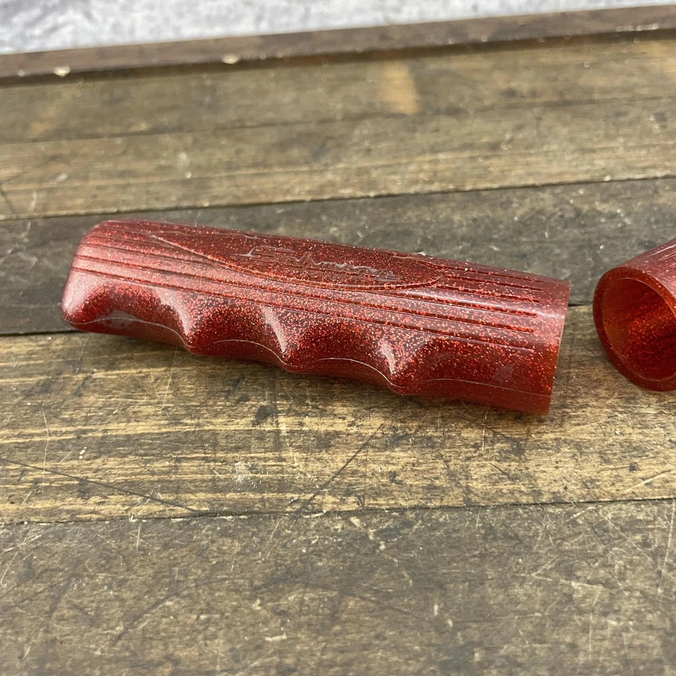 Empuñaduras de manillar Schwinn Red Groove de colección Sting-Ray Sparkle Flake Apple Krate Foto 4 de 4