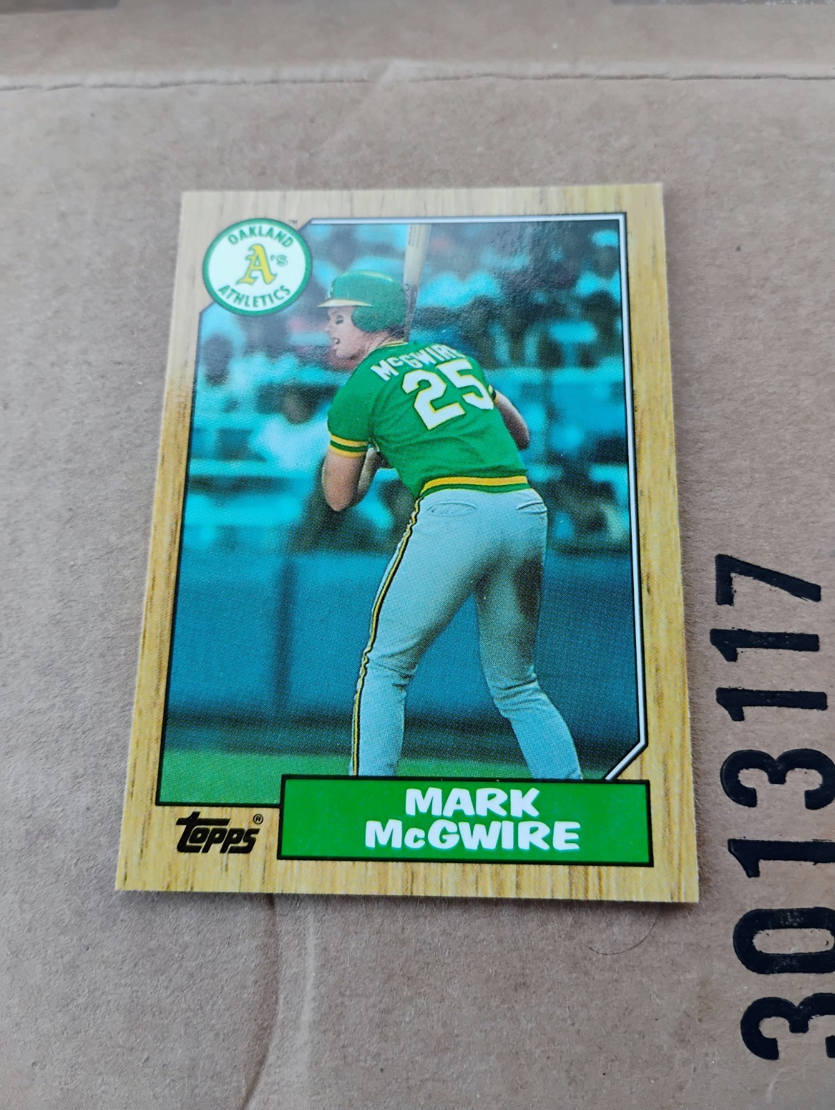 Mark McGwire 1987 Topps Limited Tiffany #366 Rookie RC Oakland A's Centered