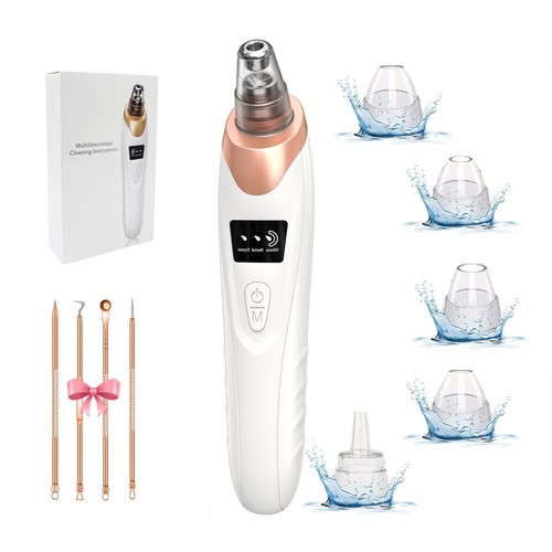 2024 Blackhead Remover Pore Vacuum,Pore Cleaner-5 Suction Power,5 Probes,USB ...