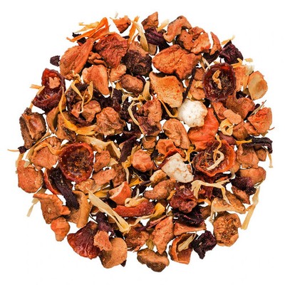 Blood Orange Citrus Herbal Tea   Tangy Fruit Blend, Loose Leaf Refreshing Drink