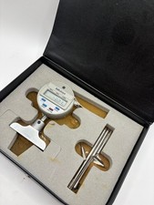 Mitutoyo Tiefenmessger&auml;t digital 0,01 mm mit Messbr&uuml;cke & Verl&auml;ngerungen im Etui