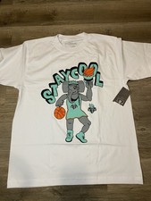 WNBA New York NY Liberty Mascot T Shirt Mens Large White StayCool Graphic NWT