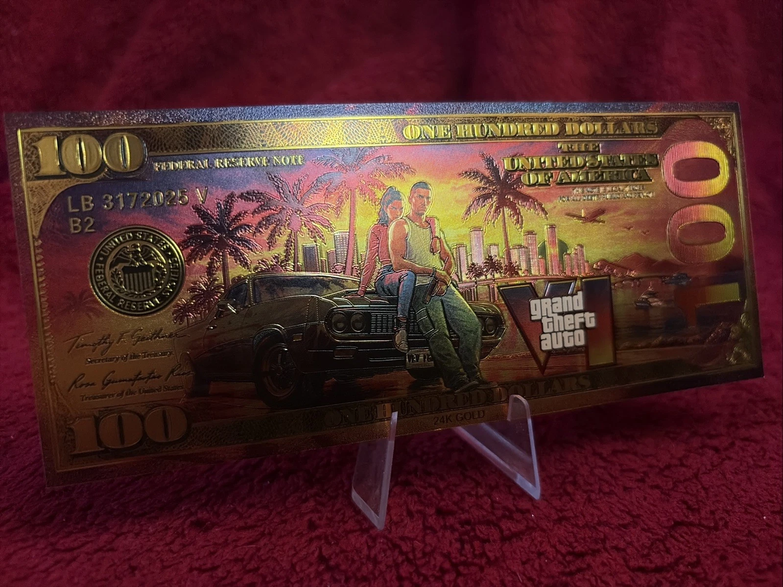 GTA 6 novelty gold Bill RARE image 2