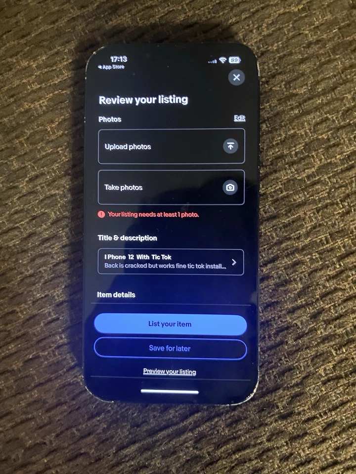 I Phone  12  With  Tic Tok - Image 2 of 3