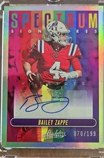 2023 Panini Absolute - Spectrum Signatures Bailey Zappe #SPEC-BZ /199 (AU)