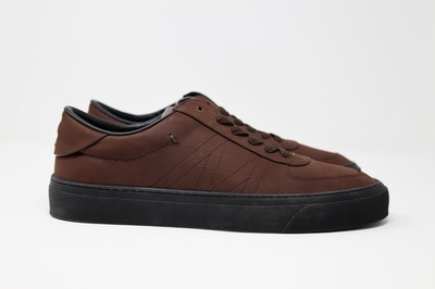 Moncler Men's Monclub Low Top Sneakers Brown 12 US / 45 EU