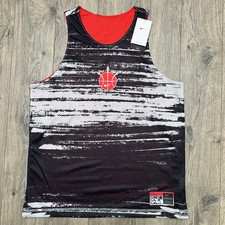 Nike Basketball Jersey Sz Medium Mens Red White Dri Fit Mesh Reversible 70