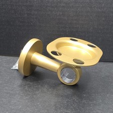 Allied Brass - Clearview Tumbler  Toothbrush Holder, Brushed Bronze, Open Box 