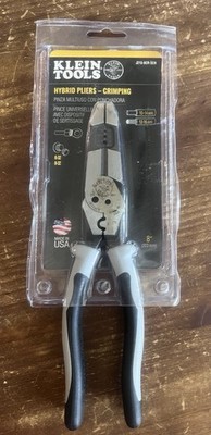 Klein Tools J2158CRSEN 8'' Slim Hybrid Pliers Crimper Wire Stripper 5-in-1 USA