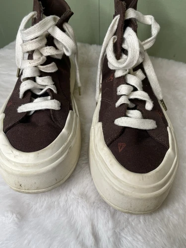 Scarpa Converse M6.5 W8 Chuck Taylor All Star Cruise Tatoo marrone plateau alta