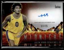 L28,000 - 2023-24 Topps Midnight Horizon Auto Dusk #RHSJHS Jalen Hood /75