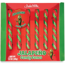 'S Jalapeño Candy Canes - 6 Count, 9 Grams Each - Mexican Cuisine Inspired Holid