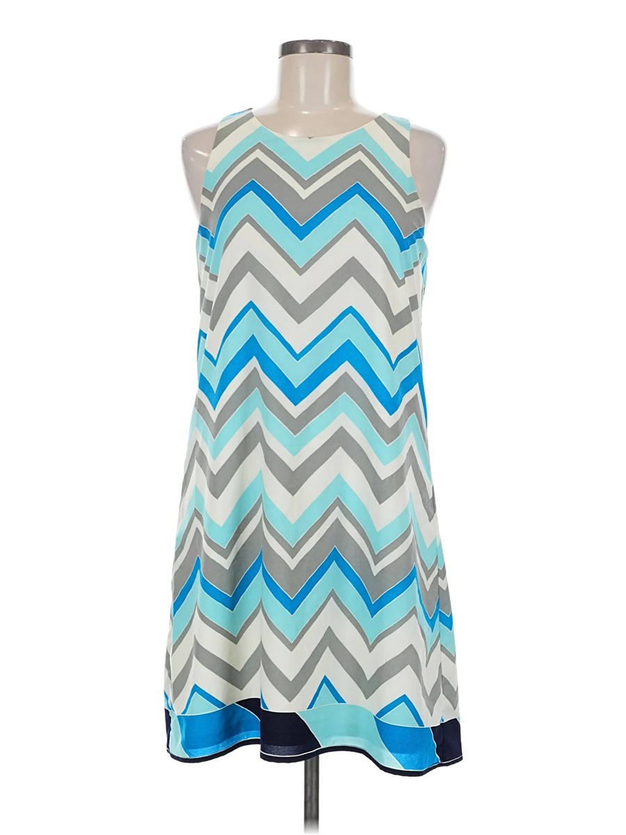 Julie Brown Women Blue Casual Dress 6
