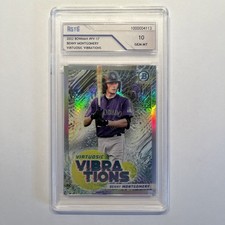 2022 Bowman Chrome BENNY MONTGOMERY #VV-17 Virtuosic Vibrations ASTG Graded 10