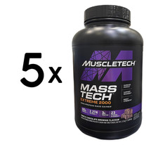 5 x MuscleTech Mass-Tech Extreme 2000, Triple Chocolate Brownie (19,12 EUR/kg)