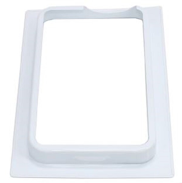 Scatola Di Sfiato Per Asciugatrice In Metallo Bianco Con Anello Di - Foto 2