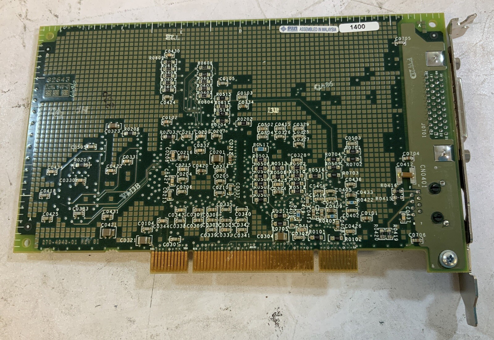 Sun Microsystems PCI Ethernet Controller Card 10/100 MII TX 270-4943-01 -Q6B