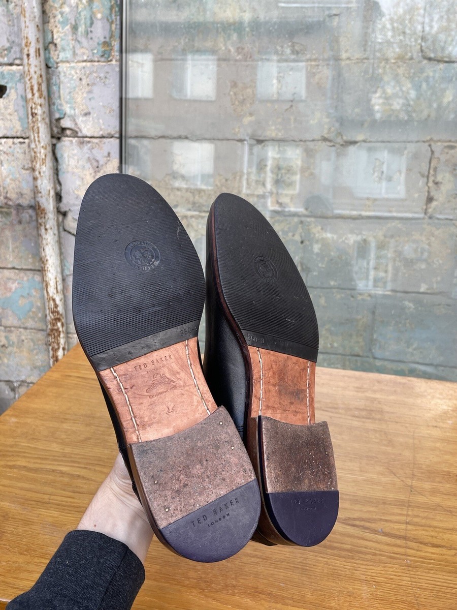 Ted Baker Black Paisley Pattern Avant Garde Chelsea Boots 