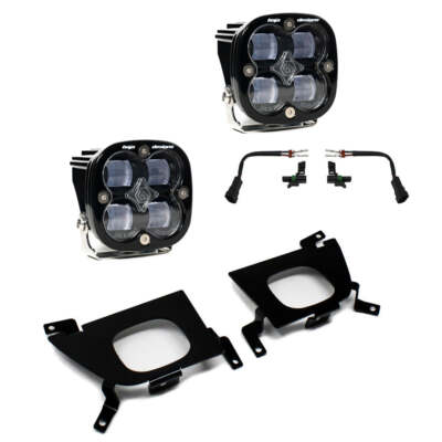 Baja Designs 447528 Squadron SAE 3.1'' Square Wide Cornering Beam LED Light Kit